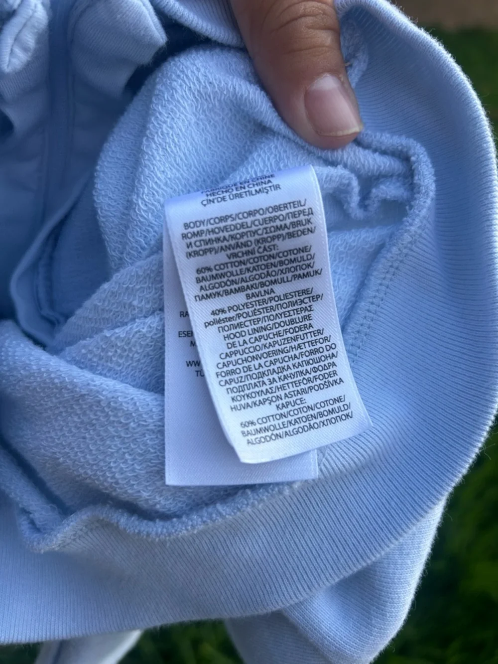 Ralph Lauren Light Blue Kids Zip Hoodie